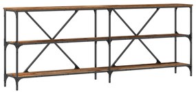 vidaXL Κονσόλα Παλιού Ξύλου 200x30x75 εκ Κατασκευασμένο Ξύλο και Ατσάλι