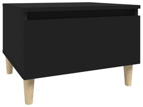 vidaXL Βοηθητικά Τραπέζια 2 τεμ. Μαύρα 50x46x35 εκ. Επεξεργασμένο Ξύλο
