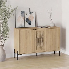 Μπουφές Naive Megapap χρώμα sapphire oak 126x40x80εκ.