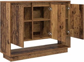 vidaXL Πλαϊνό γραφείο Παλιό ξύλο 97 x 29 x 75 εκ. Επεξεργασμένο ξύλο