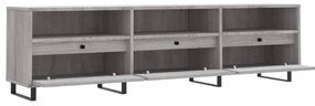 vidaXL Έπιπλο Τηλεόρασης Γκρι Sonoma 150x30x44,5 εκ. από Επεξεργ. Ξύλο