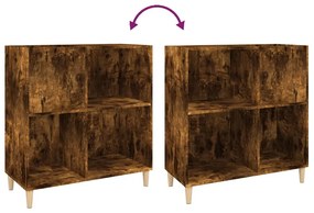 vidaXL Δισκοθήκη Καπνιστή Δρυς 84,5 x 38 x 89 εκ. από Επεξεργ. Ξύλο