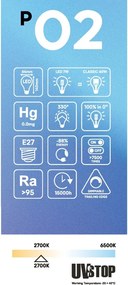 LED Filament Λαμπτήρας E27 CRI 95 Αχλάδι ST64 7W 2700K Dimmable - P02
