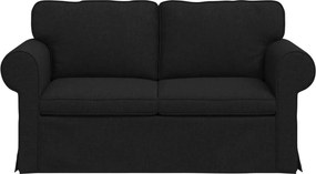 vidaXL Καναπές Μαύρο 155 x 82 x 80 εκ ύφασμα