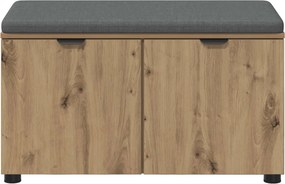 vidaXL Παγκάκι Χαλωρίου Τεχνίτικη Δρυς 80 x 38 x 46 εκ