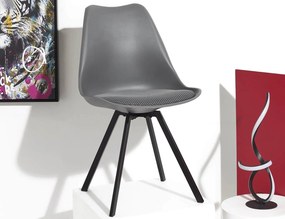 ΚΑΡΈΚΛΕΣ &amp; ΠΟΛΥΘΡΌΝΕΣ CHAIR PP WITH CUSHION ATOM GREY M4 HD0484