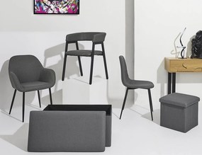 ΚΑΡΈΚΛΕΣ &amp; ΠΟΛΥΘΡΌΝΕΣ CHAIR ATOM GREY M4 HD0476