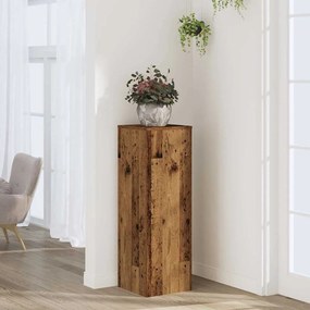 vidaXL Βάσεις Φυτών Όψη Παλαιού Ξύλου 33x33x100 εκ. Επεξ. Ξύλο