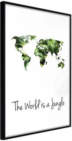 Αφίσα - We Live in a Jungle - 20x30 - Μαύρο - Χωρίς πασπαρτού
