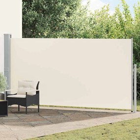 vidaXL Σκίαστρο Πλαϊνό Συρόμενο Κρεμ 160 x 500 εκ.