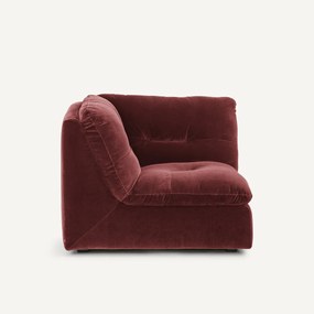 Γωνιακή πολυθρόνα σύνθεσης, βελούδο, Giuliano