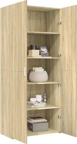 vidaXL Ντουλάπι Sonoma Δρυς 80x42,5x185 εκ. από Επεξεργασμένο Ξύλο