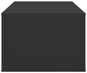 Τραπεζάκι Σαλονιού Μαύρο 100x50,5x35 εκ. Επεξεργασμένο Ξύλο - Μαύρο