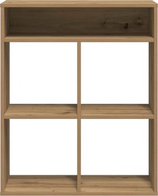 vidaXL Βιβλιοθήκη Αρτισιανή Δρυς 66x31x80 εκ. Επεξεργ. Ξύλο