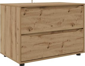 vidaXL Ντουλάπι αποθήκευσης Artisan Oak 80 x 48 x 57 εκ