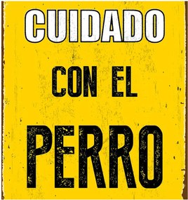 Πλάκα Magnet &amp; Steel Cuidado con el Perro 14,8 x 21 cm