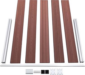 vidaXL Πάνελ Περίφραξης Καφέ 180 x 105 εκ. από WPC