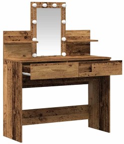 vidaXL Κομοδίνο Παλιό Ξύλο 100 x 40 x 130 εκ Επεξεργασμένο ξύλο