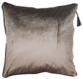 VELLUT ΔΙΑΚΟΣΜΗΤΙΚΟ ΜΑΞΙΛΑΡΙ ΥΦΑΣΜΑ POLYESTER ΓΚΡΙ 45x45cm - 017167