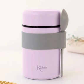 Βρεφικό Θερμός Φαγητού 500ml + Κουτάλι Kiokids Λιλά 5373