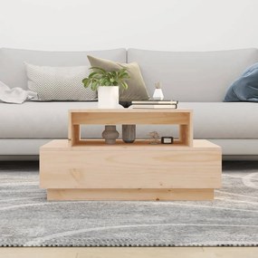 vidaXL Τραπεζάκι Σαλονιού 80 x 55 x 40,5 εκ. από Μασίφ Ξύλο Πεύκου