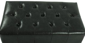 Ταμπουρέ Υποπόδιο ΕΜΜΑ τύπου CHESTERFIELD PU Κυπαρισσί 80x45x39Y εκ. 80x45x39 εκ.