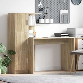 vidaXL Γραφείο 2 pcs Δρύς Sonoma