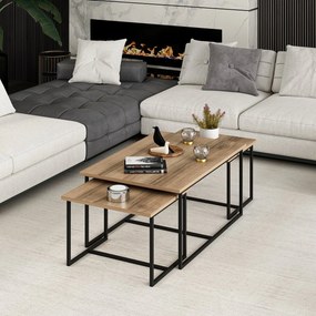 Ζιγκόν (3 Τεμαχίων) Καρυδί FLETES 90x60x42