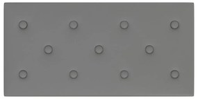vidaXL Πάνελ Τοίχου 12 τεμ. Γκρι 60 x 30 εκ. 2,16 μ² Συνθετικό Δέρμα