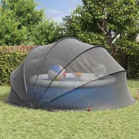 vidaXL Θόλος πισίνας 430 x 430 x 210 εκ. Μαύρο