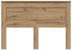 vidaXL Κεφαλάρι με κεφαλάρι Λευκό 140 cm Επεξεργασμένο ξύλο