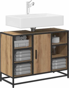 vidaXL Ντουλάπι Μπάνιου Artisan Oak 80 x 33 x 60 εκ Επεξεργασμένο Ξύλο