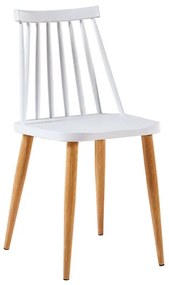 Καρέκλα MIRELLA Λευκό Μέταλλο/PP 42x45x76cm