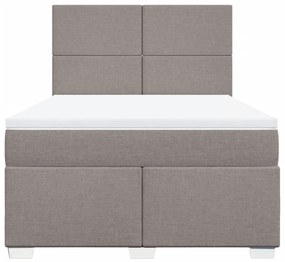 ΚΡΕΒΑΤΙ BOXSPRING ΜΕ ΣΤΡΩΜΑ TAUPE 140X190 ΕΚ. ΥΦΑΣΜΑΤΙΝΟ 3290480