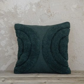 Μαξιλάρι Διακοσμητικό (Με Γέμιση) Hanna Dark Green Nima 45X45 100% Cotton