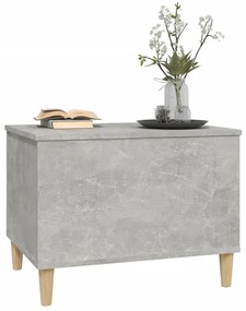 vidaXL Τραπεζάκι Σαλονιού Γκρι Σκυρ. 60x44,5x45 εκ. Επεξεργ. Ξύλο