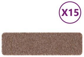 vidaXL Αυξημένα Σκαλοπάτια  με Λατέξ Καφέ 20x75 εκ.