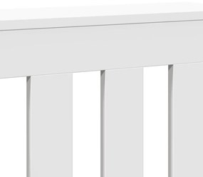 vidaXL Κάλυμμα Καλοριφέρ Λευκό 104x20x82 εκ. από Επεξεργασμένο Ξύλο