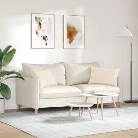 vidaXL Μαξιλάρι Καναπέ 2 pcs Μπεζ 60 x 40 cm ύφασμα