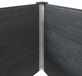 vidaXL Ζαρντινιέρα Υπερυψωμένη Γκρι 300 x 100 x 91 εκ. από WPC