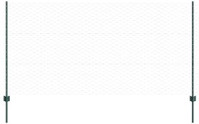 vidaXL Τεντώτο με στήριγμα Πράσινο 1,2 x 10 m Χάλυβας και PVC