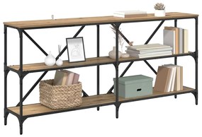 vidaXL Τραπέζι κονσόλας με ράφι Artisan Oak 160 x 30 x 75 εκ