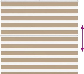 vidaXL Ζέβρα τυφλή 155x150 cm Πλάτος υφάσματος 150,9 εκ. Πολυεστέρας