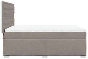 ΚΡΕΒΑΤΙ BOXSPRING ΜΕ ΣΤΡΩΜΑ TAUPE 140X200 ΕΚ. ΥΦΑΣΜΑΤΙΝΟ 3290529