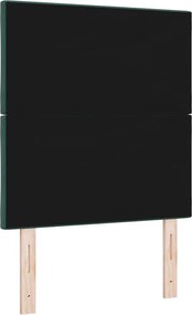 vidaXL LED κεφαλάρι Σκούρο Πράσινο 80 cm Βελούδο