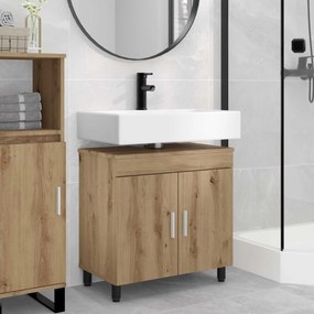 vidaXL Έπιπλο μπάνιου Artisan Δρυς 60 x 35 x 60 εκ. Επεξεργασμένο Ξύλο