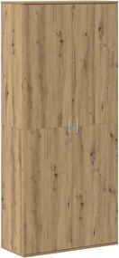 vidaXL Ψηλή Ντουλάπα artisan δρυς 80 x 35 x 180 εκ Επεξεργασμένο ξύλο