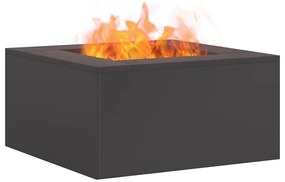vidaXL Φωτιά Μαύρο 60 x 60 x 30 cm Κρύα έλαση από χάλυβα