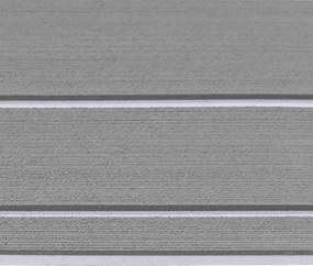vidaXL Ματ Σκάφους Ριγέ Ανοιχτό Γκρι και Λευκό 240 x 60 cm EVA