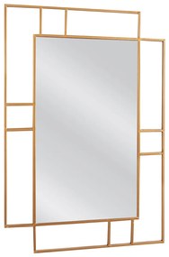 Καθρέπτης Τοίχου ArteLibre ARWEN Χρυσό Μέταλλο/Γυαλί  90x2x68cm